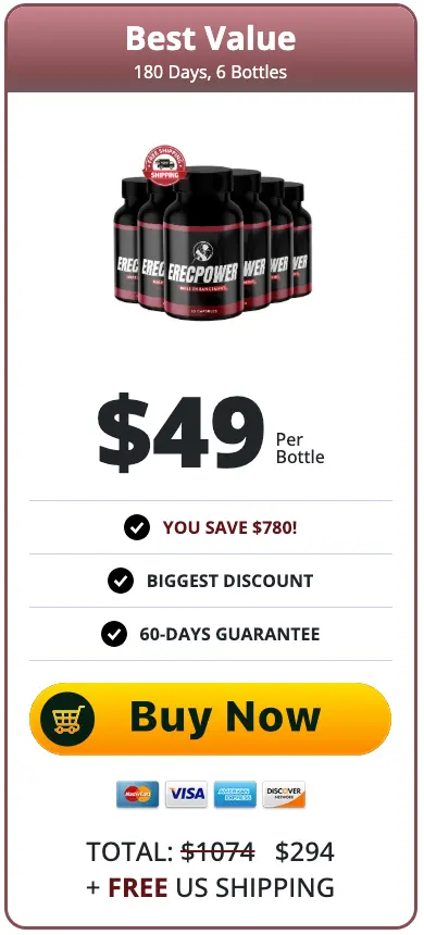 ERECPOWER - 6 bottles