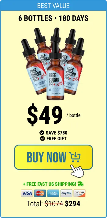 Free Sugar Pro - 6 bottles