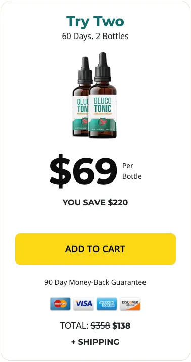GlucoTonic - 2 bottles
