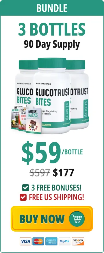 GlucoTrust Bites - 3 bottles
