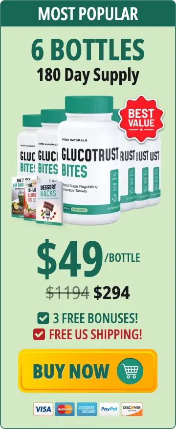GlucoTrust Bites - 6 bottles