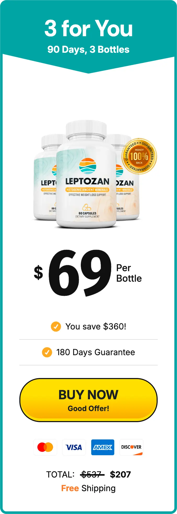 Leptozan - 3 bottles