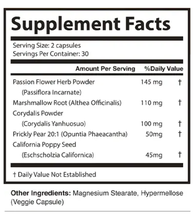 NerveCalm Label